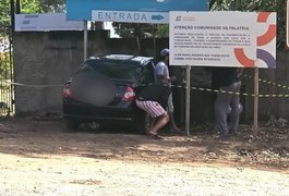 Idoso passa mal no volante e morre ao colidir carro contra muro na Barra de São Miguel