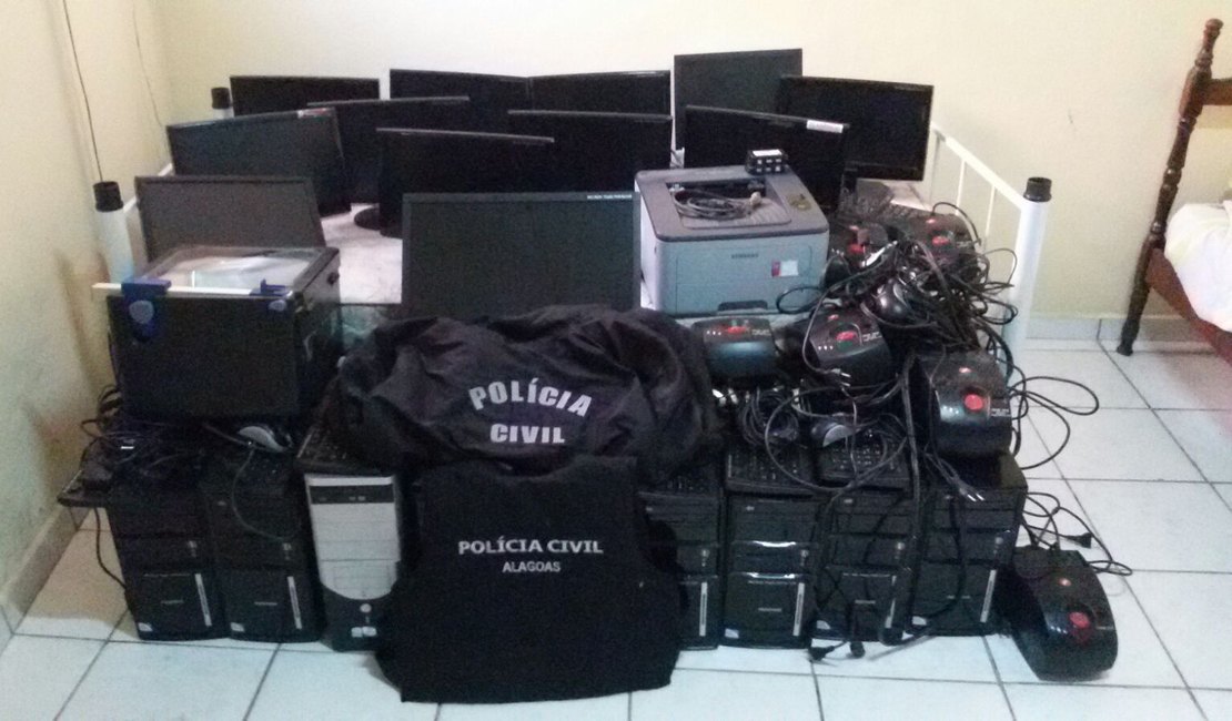 Computadores roubados em escola são recuperados, em Craíbas