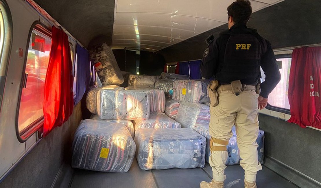 PRF apreende mercadorias transportadas sem Nota Fiscal no Sertão alagoano