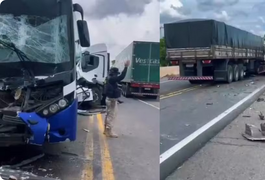 Motorista e sete pessoas da mesma família ficam feridas em acidente no Ceará; romeiros seguiam de Alagoas para Juazeiro do Norte