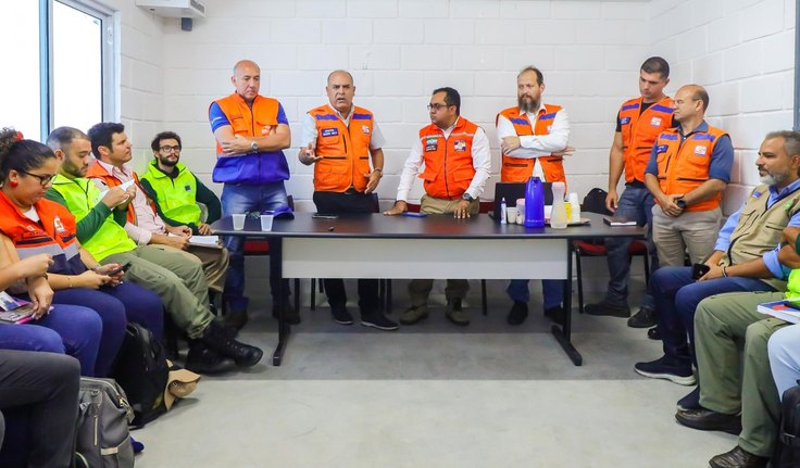 Defesa Civil estadual realiza reunião com técnicos para reavaliar situação da mina 18