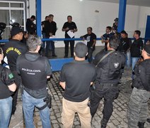Após decidirem por greve, policiais civis fazem ato em evento com Renan Filho