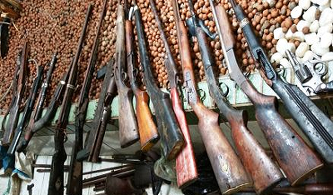 2º BPM apreende mais de 30 armas de fogo em União dos Palmares