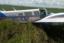 Aeronave com 500 kg de cocaína é interceptada pela FAB e faz pouso forçado em MT