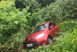 Policial salva família após veículo cair em ribanceira na BR-101, em AL
