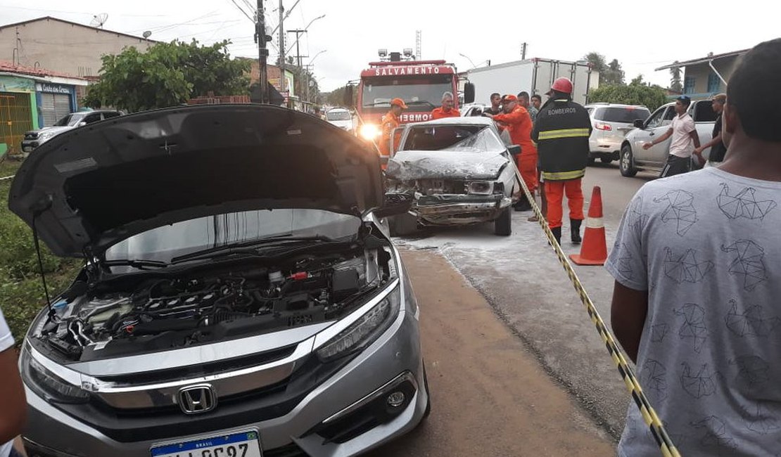 Duas crianças ficam feridas em colisão entre veículos na zona rural de  Maragogi