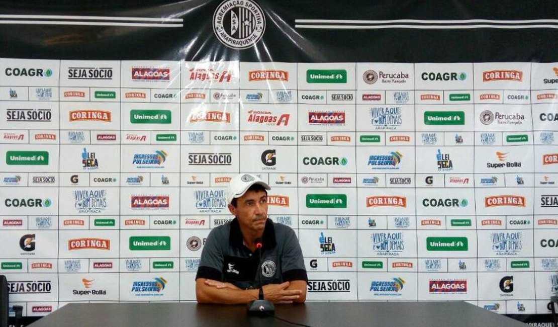 Técnico do ASA comemora chegada de reforços e fala sobre jogo de volta na Copa do Brasil