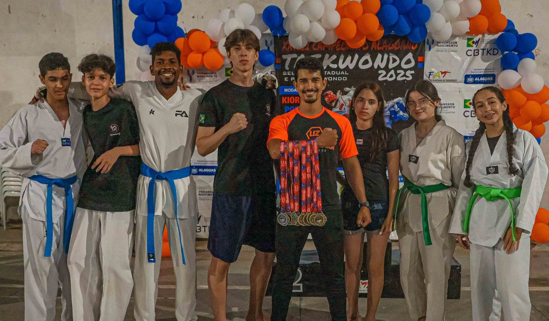 Equipe BBF Keumgang, de Arapiraca, conquista 11 medalhas no Alagoano de Taekwondo, em Maceió