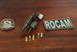 ROCAM prende homem armado com revólver em Arapiraca