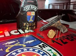 Força Tática do 12º Batalhão prende homem com arma caseira e drogas, em Maceió