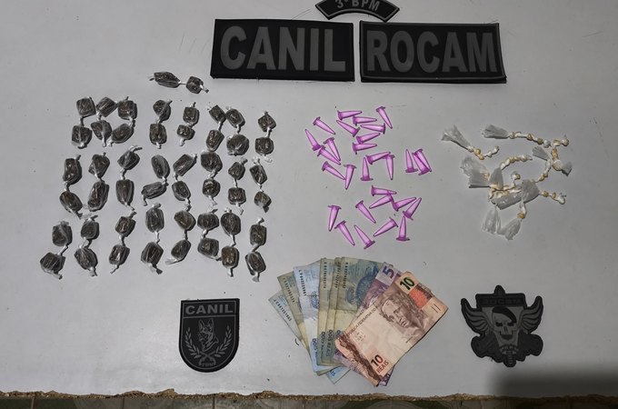 Suspeito é preso por tráfico de drogas após tentar se desfazer de entorpecentes em Canafístula, em Arapiraca