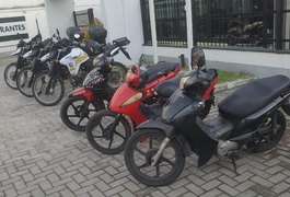 Em sequência de abordagens, BPTran recupera três motocicletas em Maceió