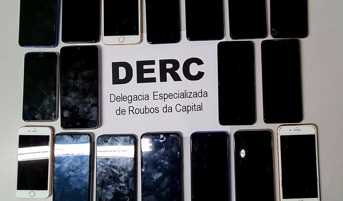 Celulares roubados que foram recuperados pela PC serão devolvidos a partir de segunda-feira