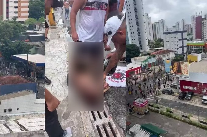 Horas antes de clássico em PE, brigas entre torcedores transformam ruas do Recife em cenário de guerra