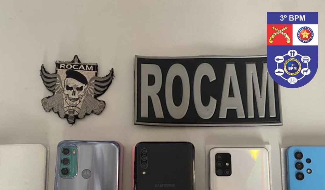 Casal é preso ao ser flagrado com celulares roubados em Arapiraca