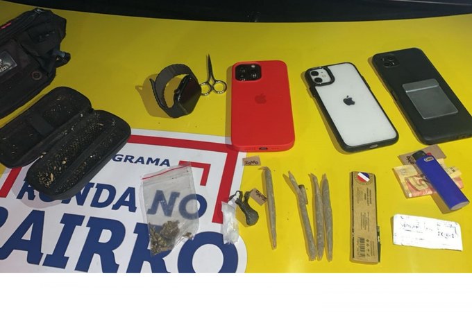 Ronda no Bairro apreende drogas em Jacarecica e prende motociclista com veículo adulterado