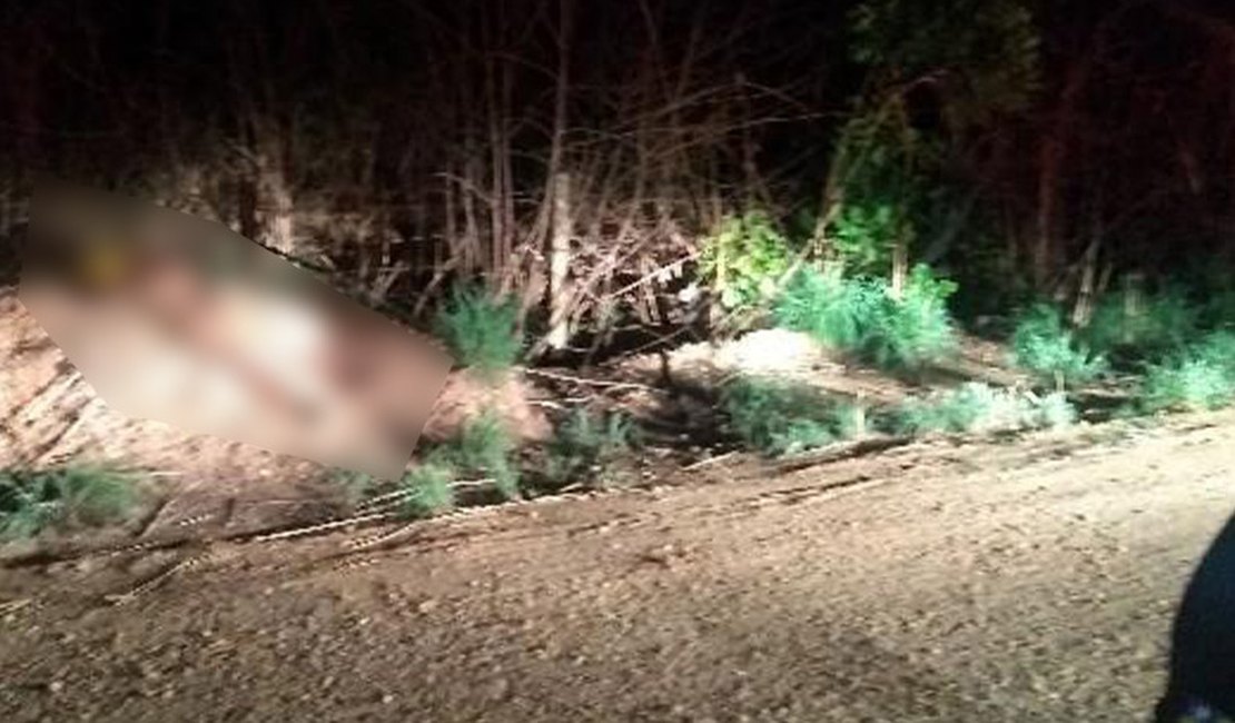 Homem é encontrado morto e com o pênis decepado em estrada vicinal no Piauí; vítima foi baleada e esfaqueada