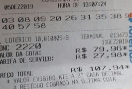 Aposta que acertou Mega da Virada custou R$ 2.806