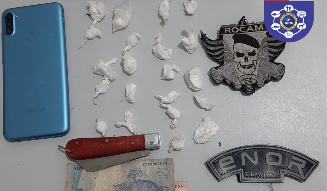 Homem é preso por tráfico de drogas no Brisa do Lago, em Arapiraca