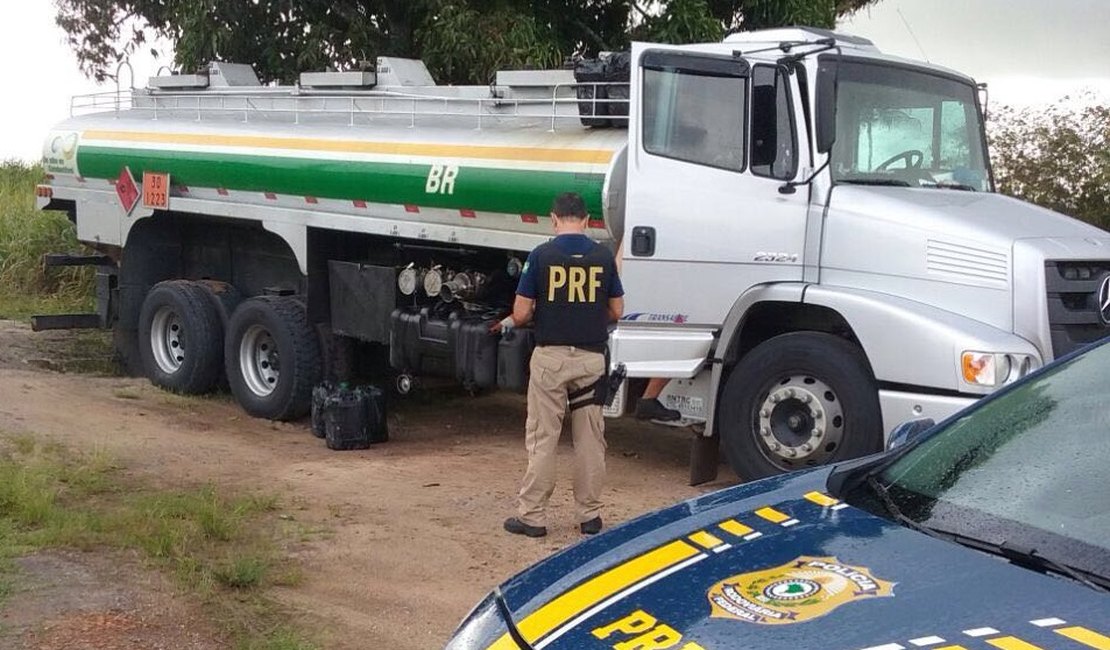 PRF flagra furto de combustíveis na BR 101, em Alagoas