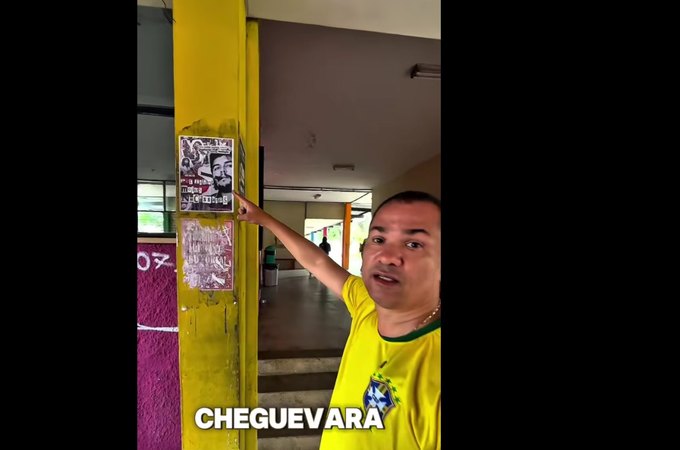 Candidato a deputado estadual, Flávio Moreno, entra no ICHCA da Ufal, diz que universidade é “cercada de comunismo”