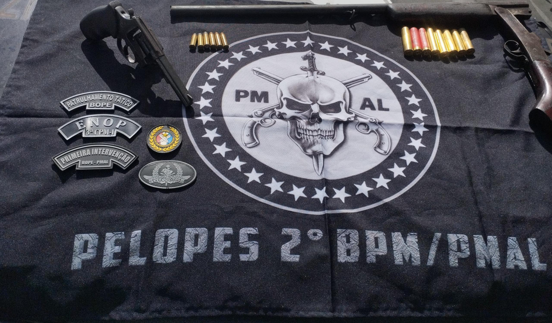 PM prende idoso com duas armas de fogo no interior alagoano