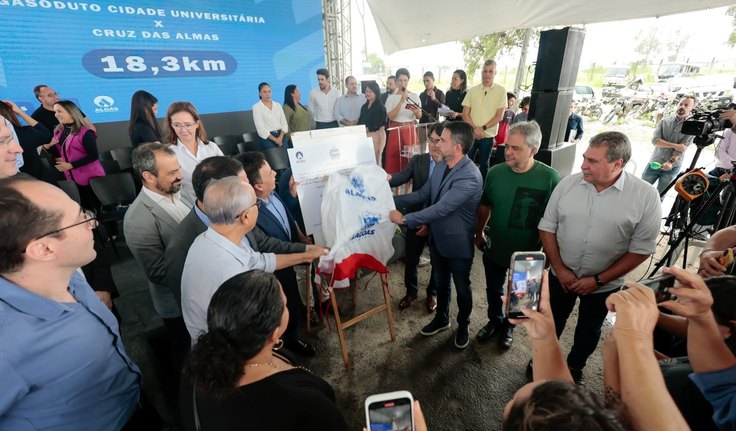 Governo de Alagoas e Algás inauguram 18 km de gasodutos entre a Cidade Universitária e Cruz das Almas, em Maceió