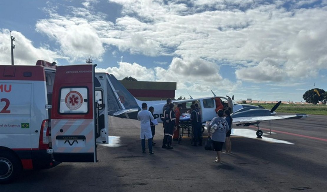 DEA realiza transferência aeromédica de paciente de Alagoas para São Paulo