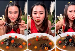 Influencer é presa na Tailândia após publicar vídeo tomando sopa de morcegos