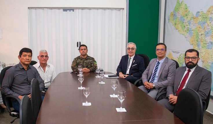 Presidente do TRE e comandante do 59ºBIMtz  se reúnem para alinhar ações para Eleições