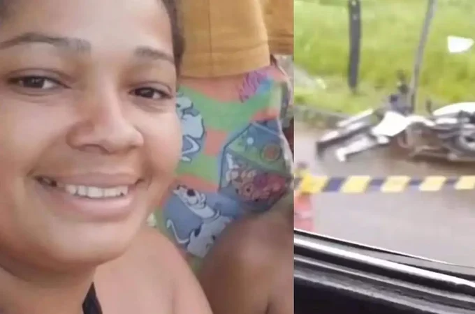 Mulher morre ao ter moto atingida por carro, em União dos Palmares
