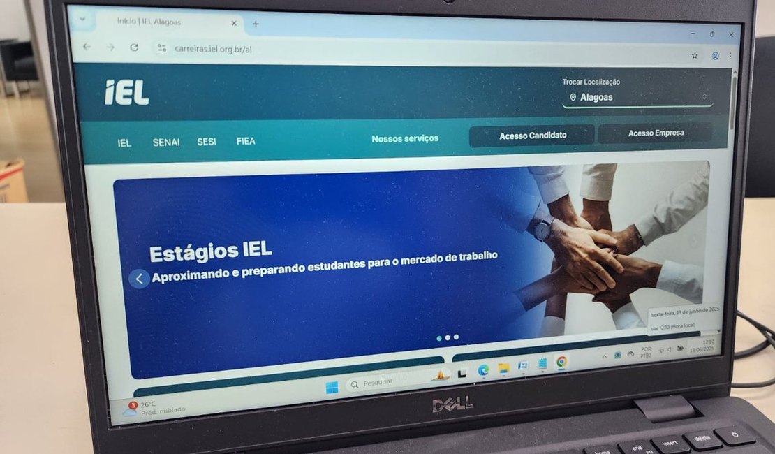 Bolsas de estágio do IEL em Maceió e Arapiraca variam de R$ 400 a R$ 1.623