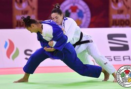 Com Ippon relâmpago, brasileira ﻿Mayra Aguiar conquista o bronze no Grand Slam de Budapeste
