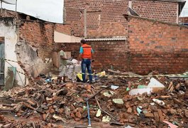 Vizinhos fazem campanha para ajudar mulher que teve casa destruída em Arapiraca