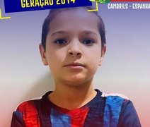 Alagoano de 10 anos é convocado para representar o Brasil em mundial na Espanha