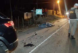 Motociclista morre após colisão com carro na zona rural de Arapiraca