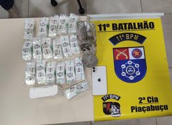 PMAL apreende drogas e prende suspeito de tentativa de homicídio em ocorrências no interior