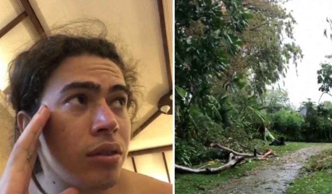 Vídeo. Whindersson Nunes mostra estrago feito por ciclone