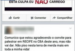 Palestra de médico é cancelada em PE depois de postagem preconceituosa