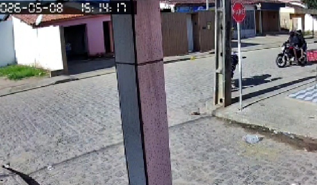 Câmeras de segurança flagram assassinato de homem na zona rural de Arapiraca; assista