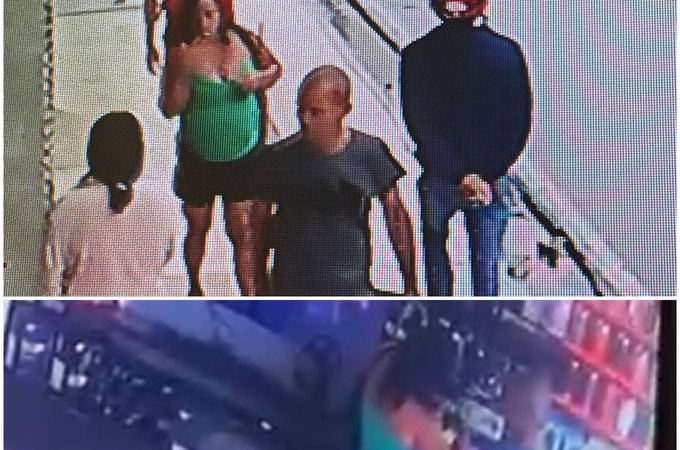 Imagens mostram casal furtando loja no Centro de Arapiraca
