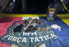 Polícia Militar apreende nove armas nas últimas 48 horas em Alagoas