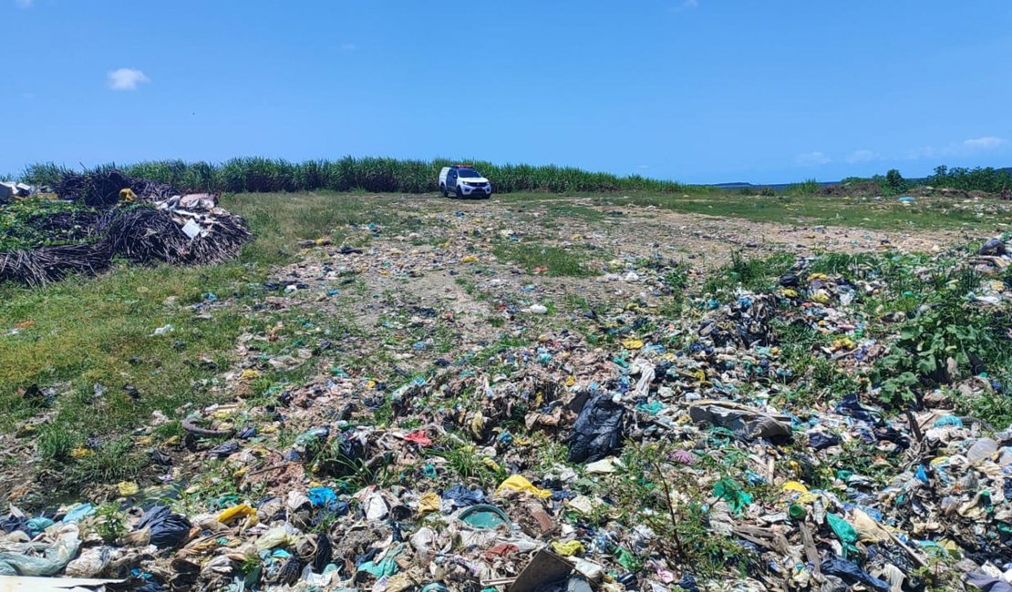 IMA multa Prefeitura de São Luís do Quitunde por descarte irregular de lixo em dois pontos da cidade