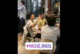 VÍDEO. Ator Caio Castro aparece de surpresa em hamburgueria e deixa fãs surpresos, em Maceió