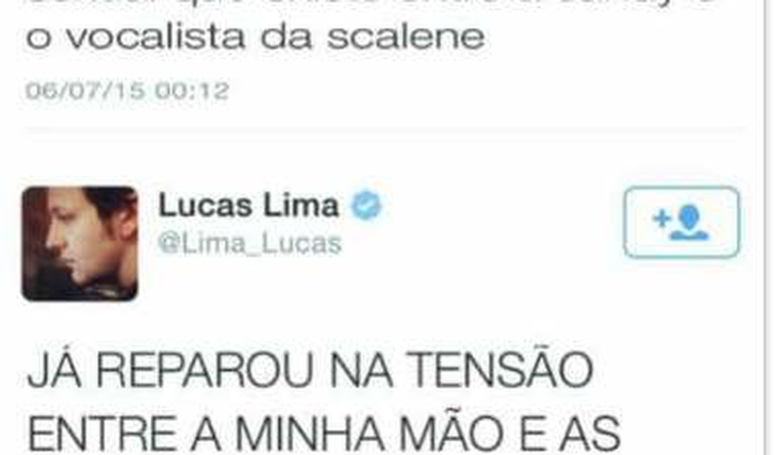 Marido de Sandy fica com ciúmes e faz ameaça em rede social