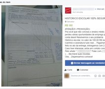 Históricos escolares são vendidos no Facebook e sites de compras por até R$ 200