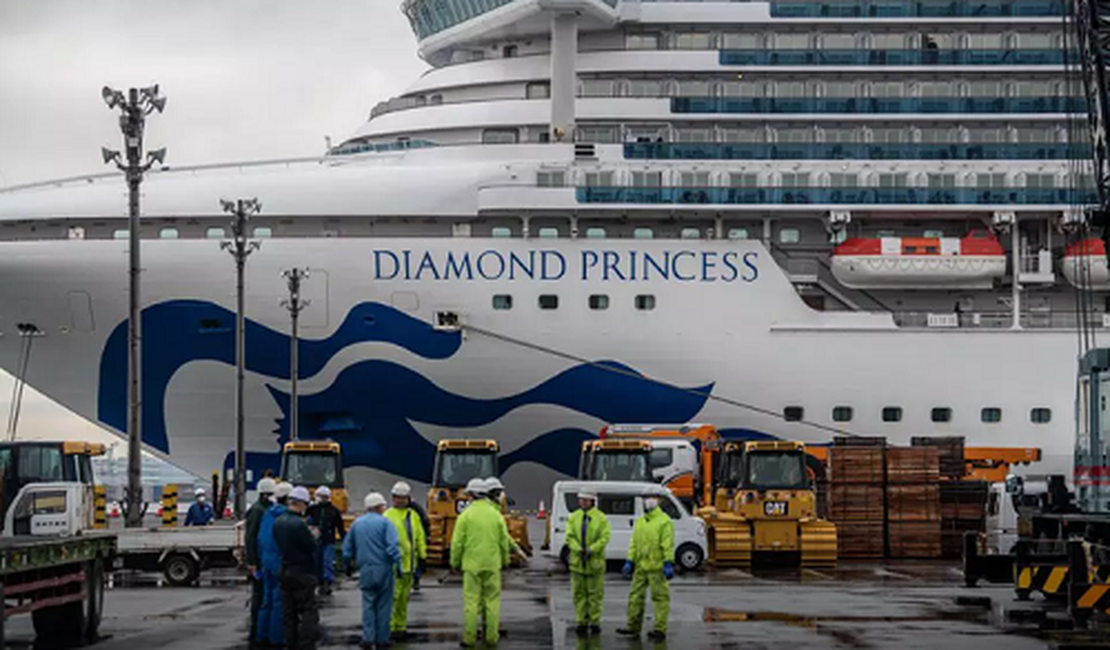 Navio de luxo é maior foco de coronavírus fora da China