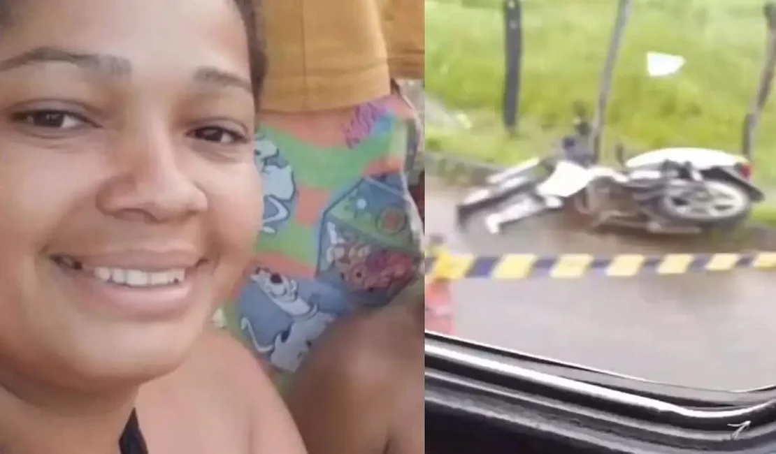 Mulher morre ao ter moto atingida por carro, em União dos Palmares