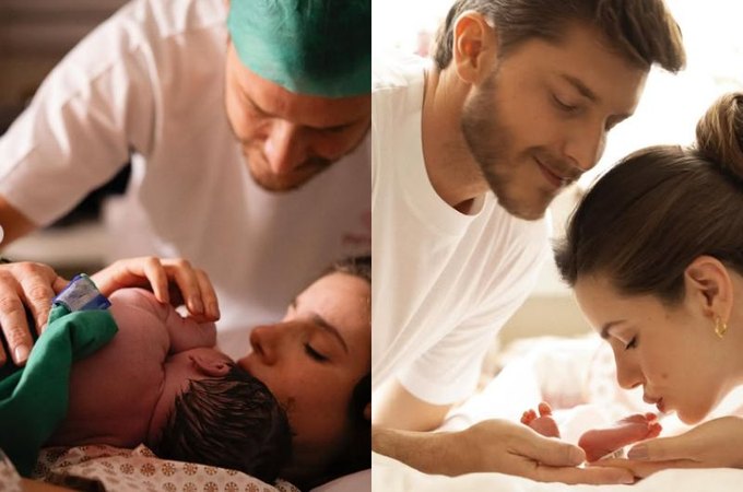 Nasce Clara, primeira filha da atriz Camila Queiroz com o ator Klebber Toledo