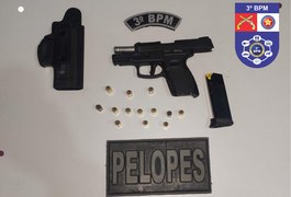 Homem é preso com arma após ser flagrado na contramão, em Arapiraca